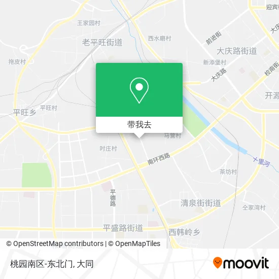 桃园南区-东北门地图