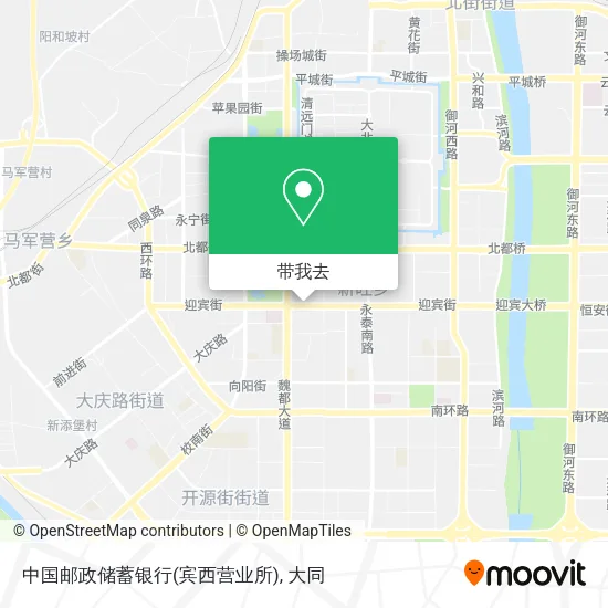 中国邮政储蓄银行(宾西营业所)地图