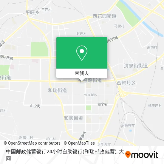 中国邮政储蓄银行24小时自助银行(和瑞邮政储蓄)地图