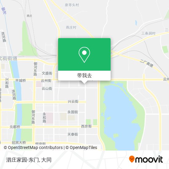 泗庄家园-东门地图