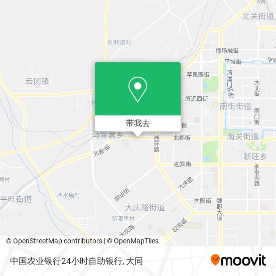 中国农业银行24小时自助银行地图