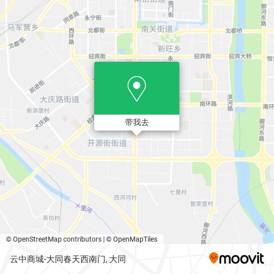 云中商城-大同春天西南门地图