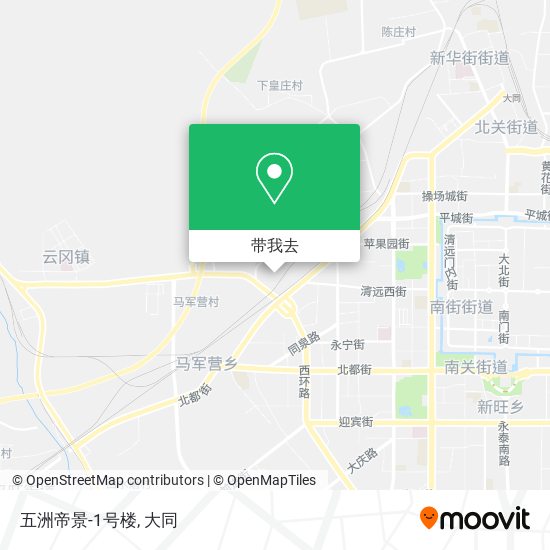 五洲帝景-1号楼地图