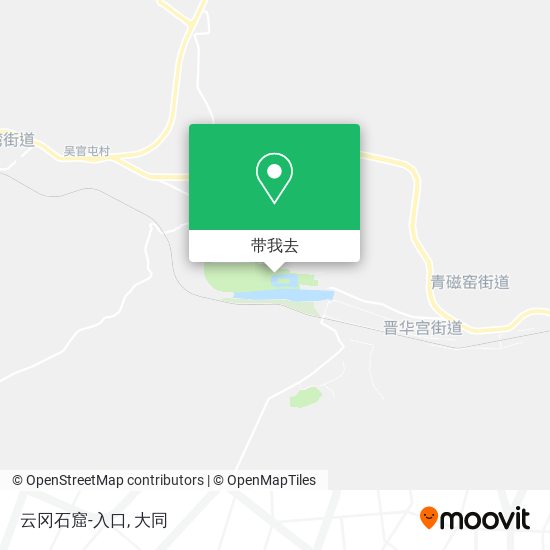 云冈石窟-入口地图