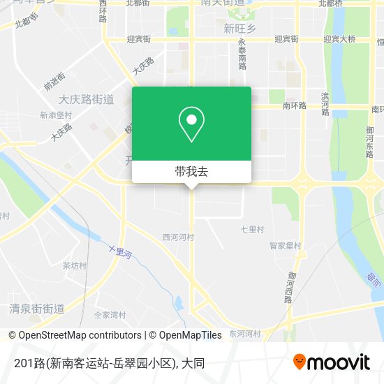 201路(新南客运站-岳翠园小区)地图