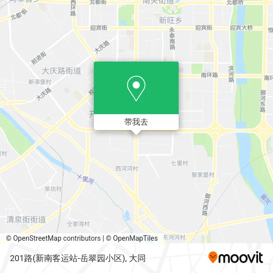 201路(新南客运站-岳翠园小区)地图