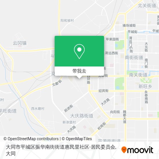 大同市平城区振华南街街道惠民里社区-居民委员会地图