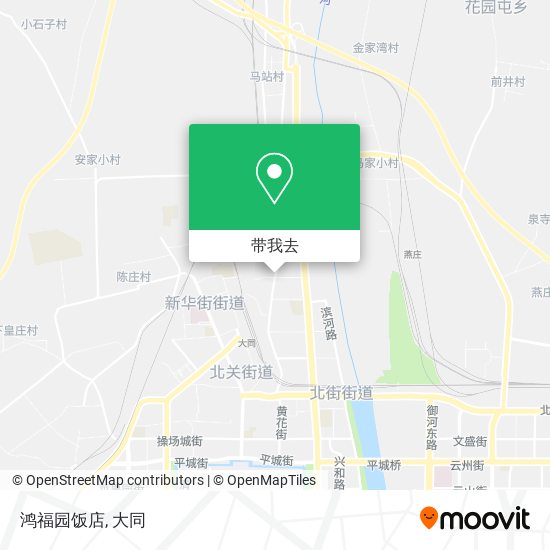 鸿福园饭店地图