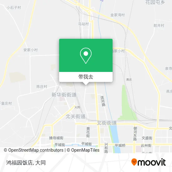 鸿福园饭店地图