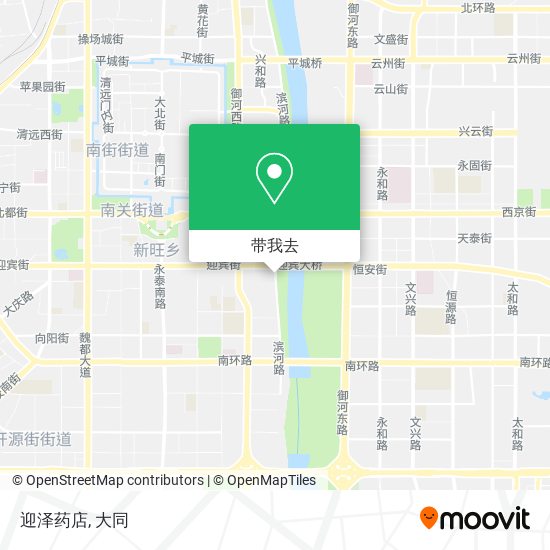 迎泽药店地图