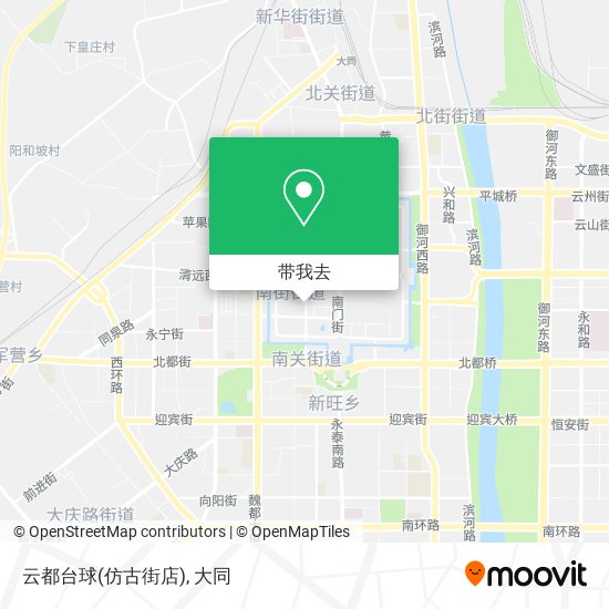 云都台球(仿古街店)地图