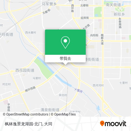 枫林逸景龙湖园-北门地图