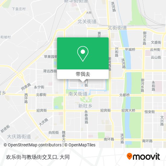 欢乐街与教场街交叉口地图