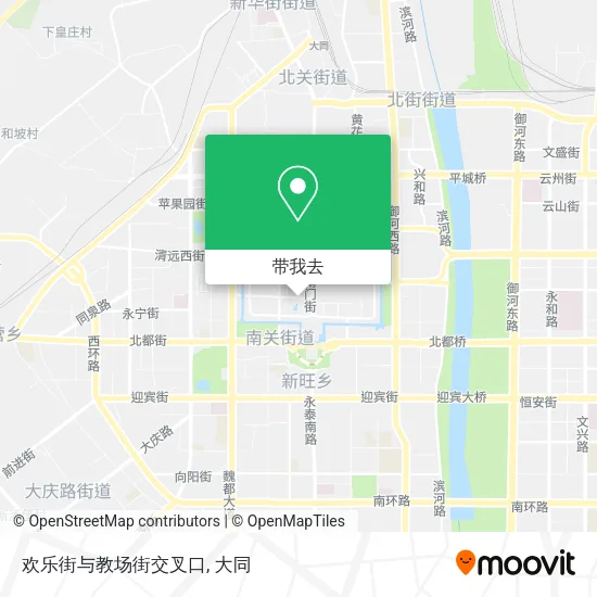 欢乐街与教场街交叉口地图