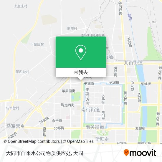 大同市自来水公司物质供应处地图