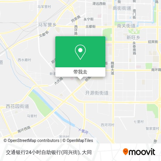 交通银行24小时自助银行(同兴街)地图