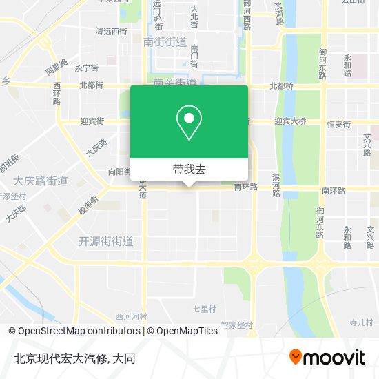 北京现代宏大汽修地图