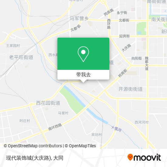 现代装饰城(大庆路)地图
