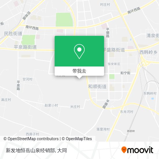 新发地恒岳山泉经销部地图