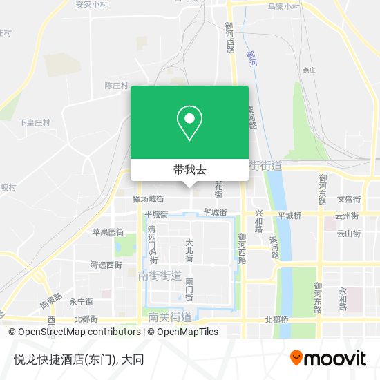悦龙快捷酒店(东门)地图