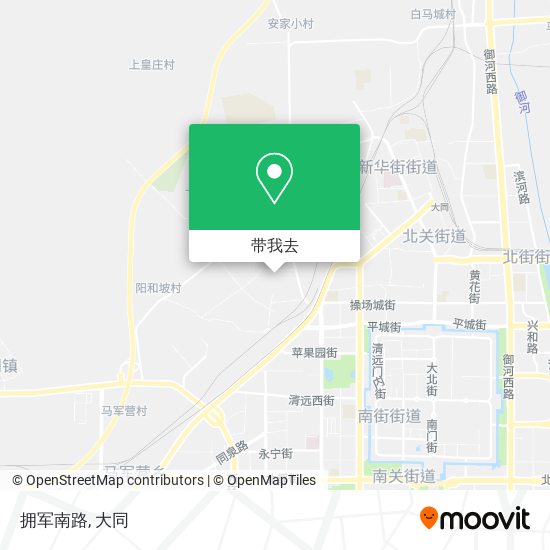 拥军南路地图