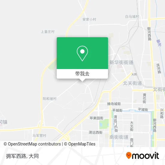 拥军西路地图