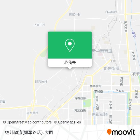 德邦物流(拥军路店)地图