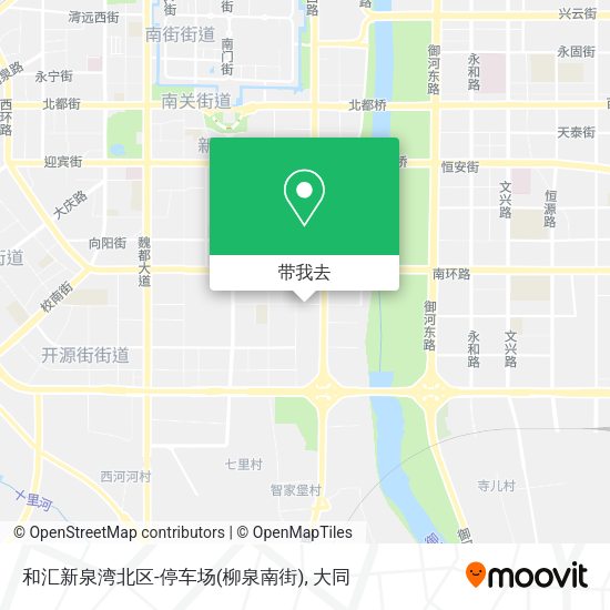 和汇新泉湾北区-停车场(柳泉南街)地图