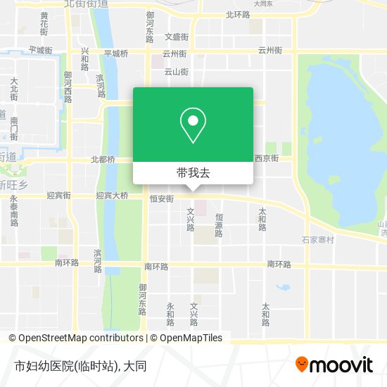 市妇幼医院(临时站)地图