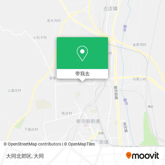 大同北郊区地图