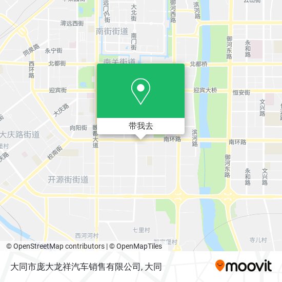 大同市庞大龙祥汽车销售有限公司地图