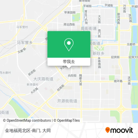 金地福苑北区-南门地图
