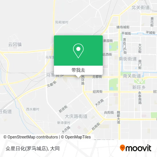 众星日化(罗马城店)地图