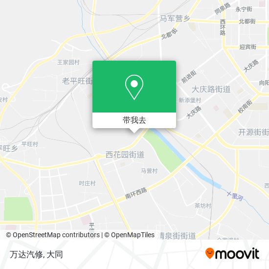 万达汽修地图