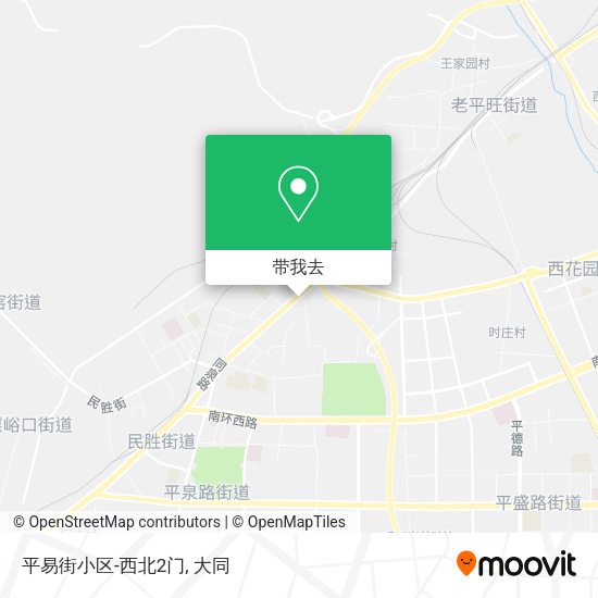 平易街小区-西北2门地图
