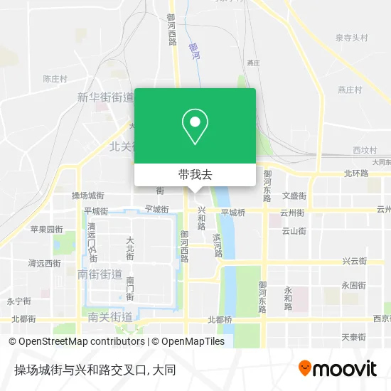 操场城街与兴和路交叉口地图