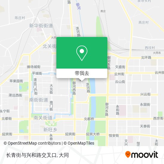 长青街与兴和路交叉口地图