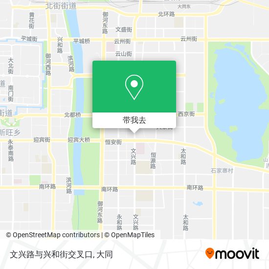 文兴路与兴和街交叉口地图