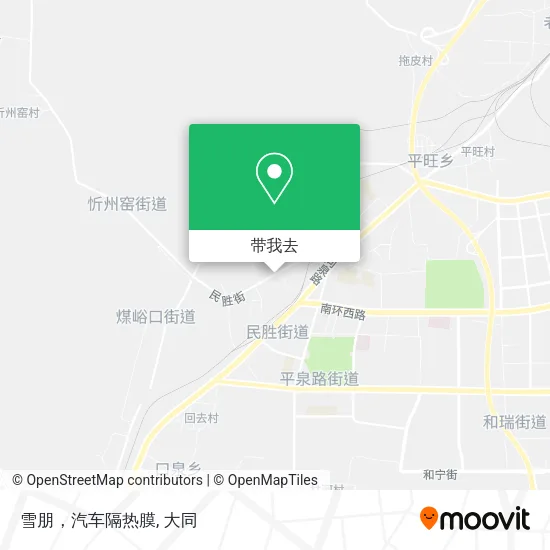 雪朋，汽车隔热膜地图