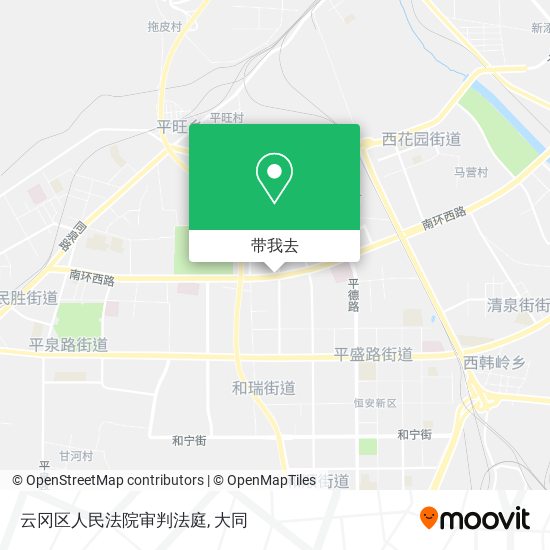 云冈区人民法院审判法庭地图