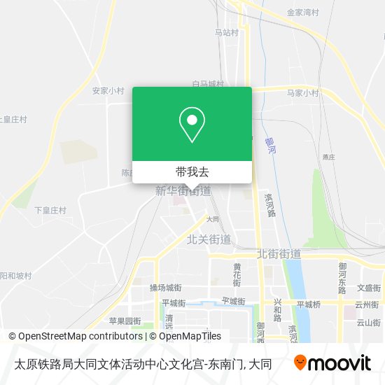 太原铁路局大同文体活动中心文化宫-东南门地图