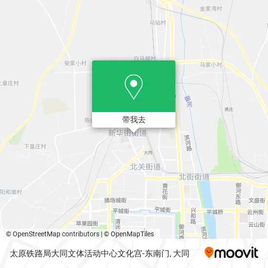 太原铁路局大同文体活动中心文化宫-东南门地图