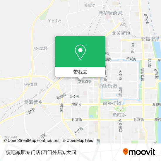 瘦吧减肥专门店(西门外店)地图
