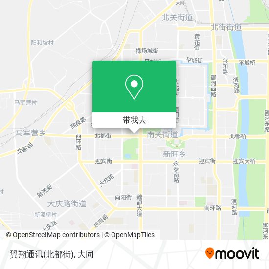 翼翔通讯(北都街)地图