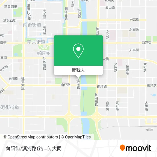 向阳街/滨河路(路口)地图
