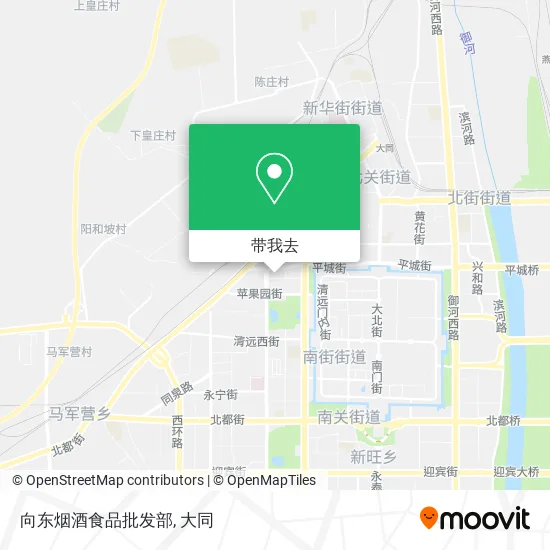 向东烟酒食品批发部地图