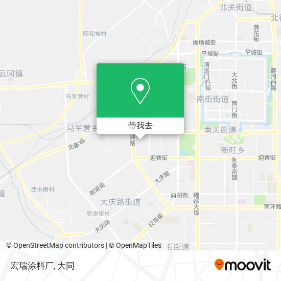 宏瑞涂料厂地图
