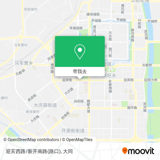 迎宾西路/新开南路(路口)地图