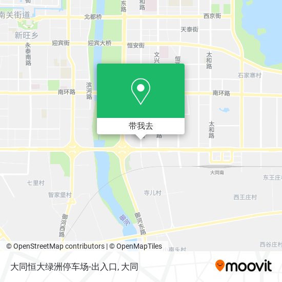 大同恒大绿洲停车场-出入口地图