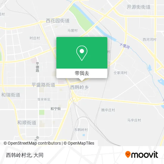 西韩岭村北地图
